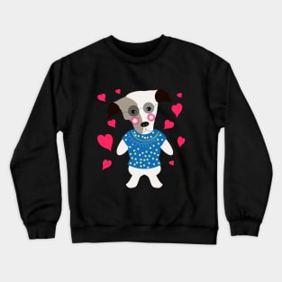 Funny Cartoon Puppy Crewneck Sweatshirt